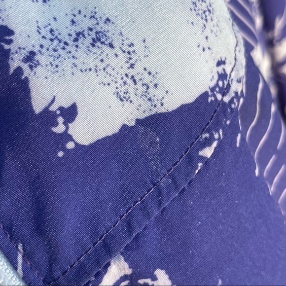 𝅺vintage Duffel 90s Y2K purple & white abstract jacket - Picture 7 of 7